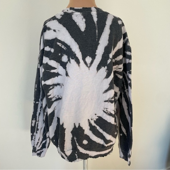 Madeworn Rolling Stones Voodoo Long Sleeve Distressed Tie Dye Sweatshirt EUC S - Picture 8 of 12